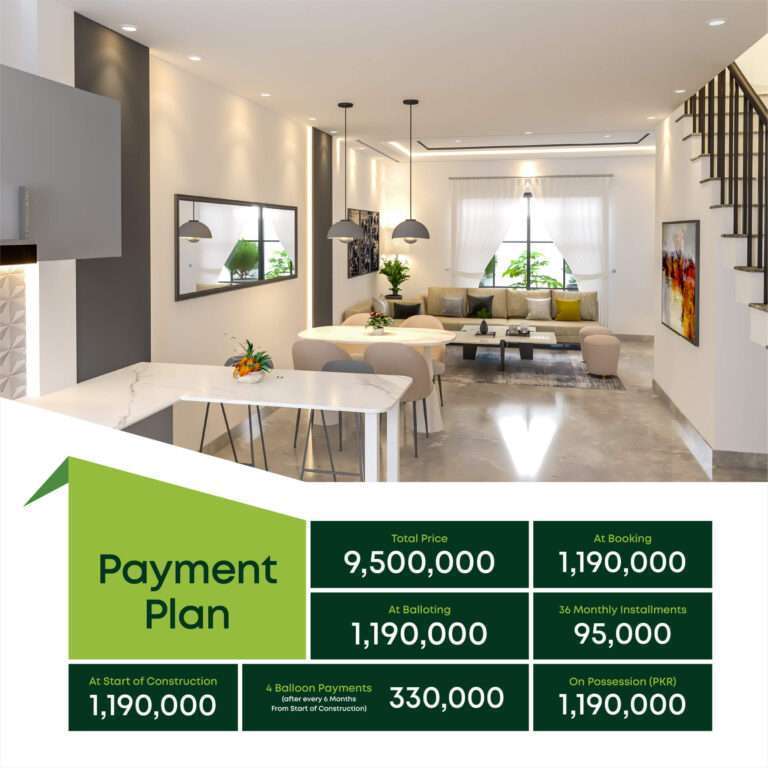 Q Links Safari Villas Bahria Town Karachi Payment Plan