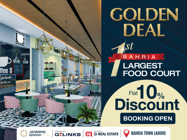 Flat-10%-Discount-Bahria-1st-Largest-Food-Court-Booking Open-Q-Links-Blog